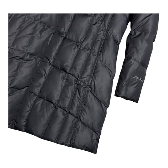 EDDIE BAUER Down Fill Faux Fur Winter Puffer Parka Jacket Coat Womens Small - Picture 7 of 7